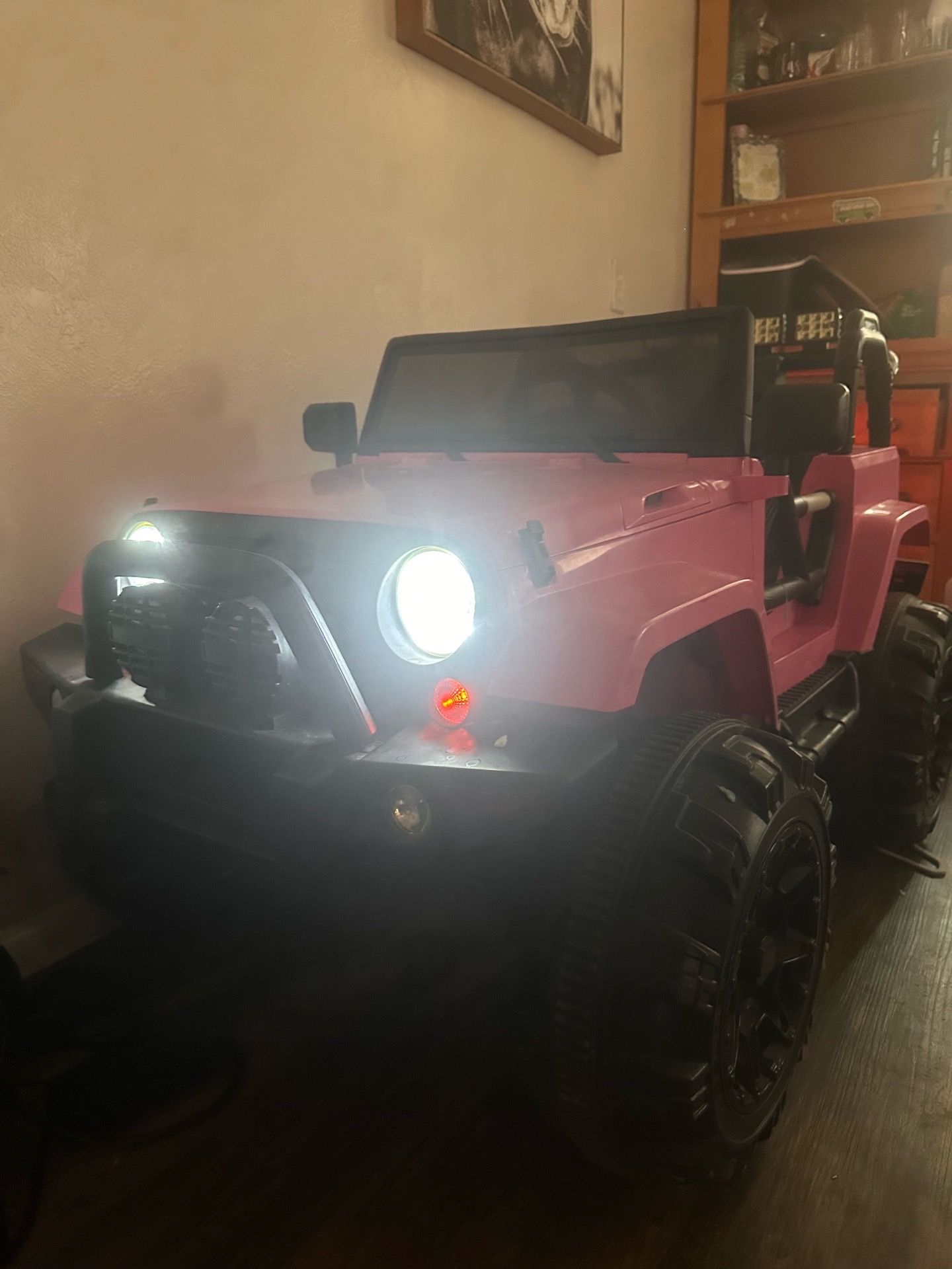 Pink jeep