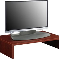 Computer Monitor PC Riser in Cherry finish