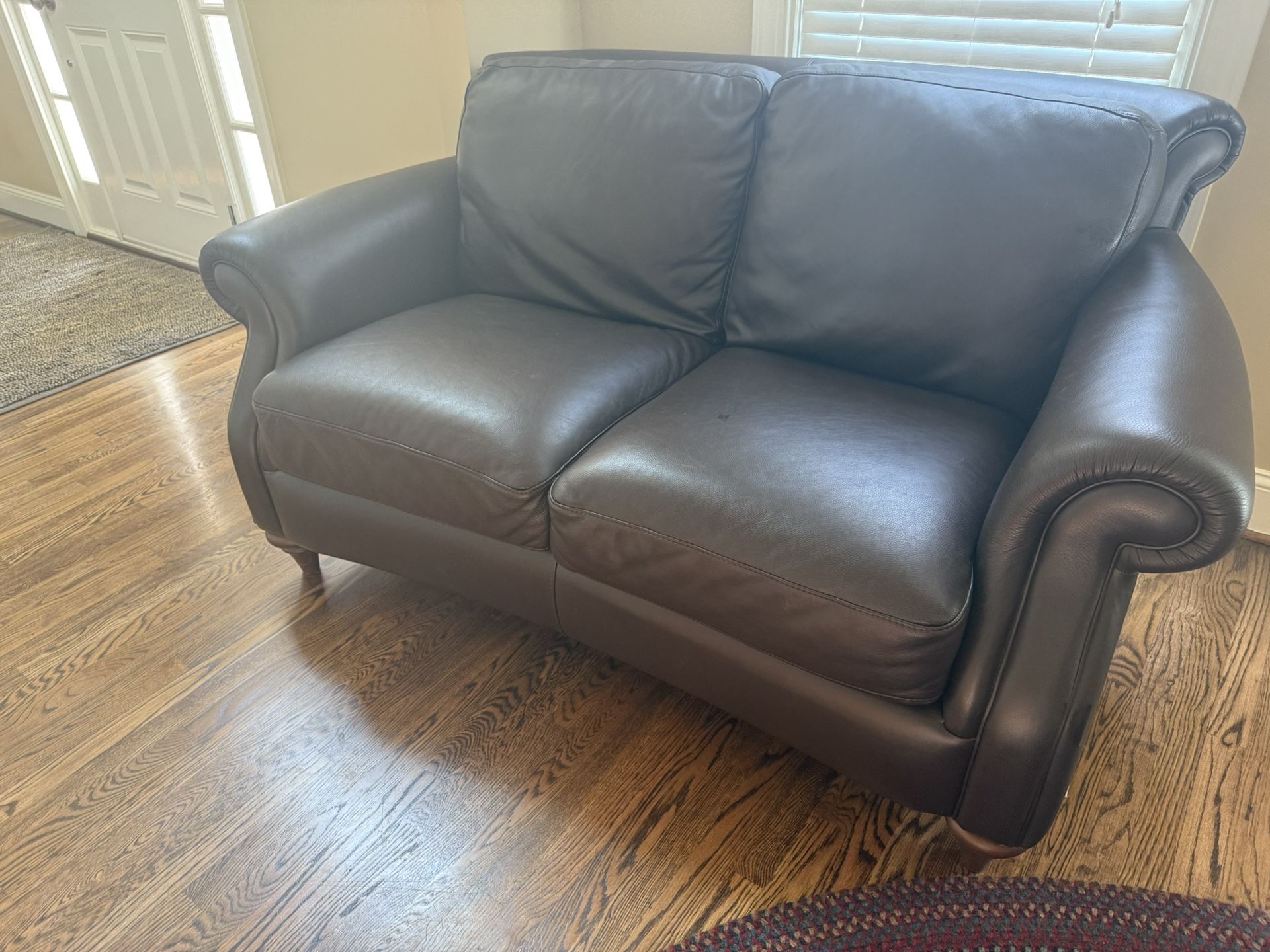 Natuzzi Leather Loveseat