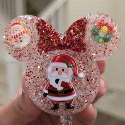Santa Christmas Badge Reel