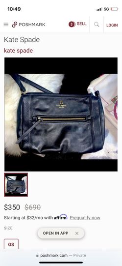 Kate Spade Black Authentic Leather