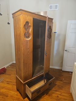 Classic wood closet 35" W ×75"H