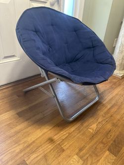 Blue Saucer Chair 