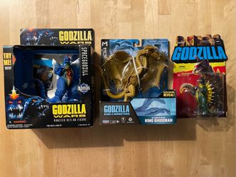 Godzilla Figures: King Ghidorah, Gigan & Space Godzilla (Read Description)
