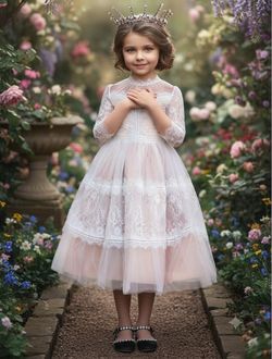 NEW with tags Beautiful girls size 3 Trish Scully Aimee Lace and Tulle dress