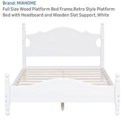 White Bed Frame Toddler Girls  FREE PICKUP ASAP