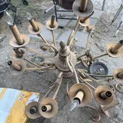 Realistic style vintage chandelier