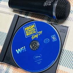 High School Musical: Sing It Nintendo Wii, 2007 W/ Microphone Mic READ