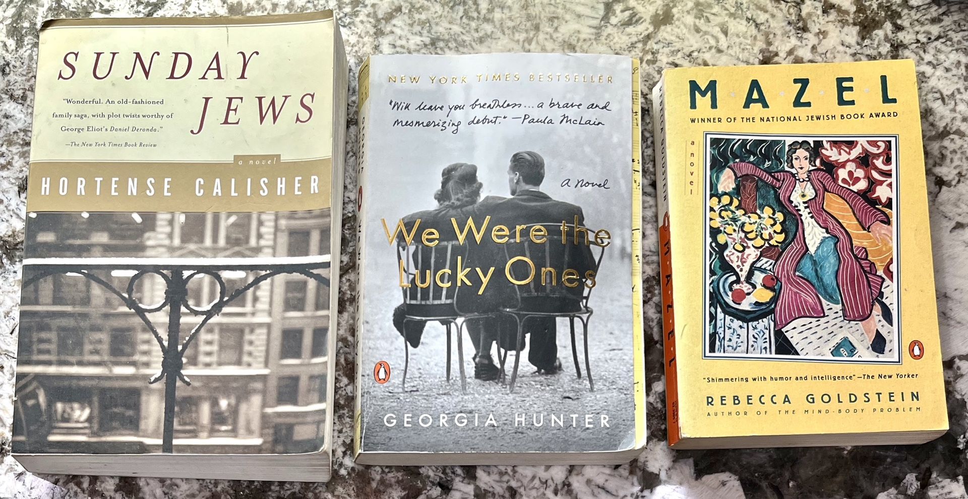 Wonderful Books! "We Were the Lucky Ones" + "Sunday Jews" + "MAZEL"