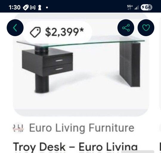 Elegant Office Desk $800