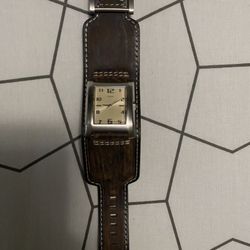 Guess Leather Band Watch