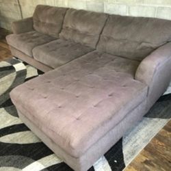 Grey L Shaped Sectional Couch “WE DELIVER”
