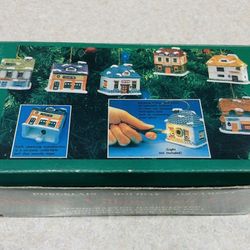 NWOT Dickens Village Bell Lites - set of 6 Christmas Ornaments