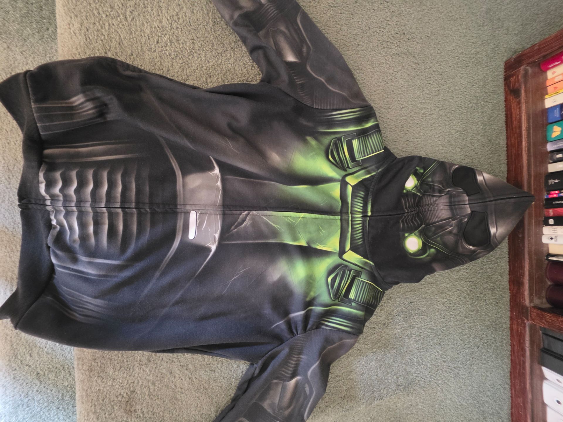 Star Wars Death Trooper Zip-Up Hoodie Mask Jacket Size Large Officially Licensed