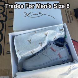 Nike x Kobe Bryant Air Force 1 Low Protro Dodgers Wolf Grey Rush Blue IQ3920-001 Men’s Size 9.5