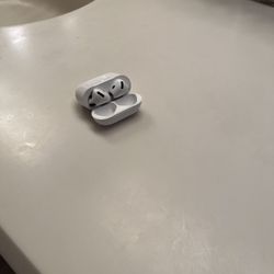 White Wireless AirPod 4 Bluetooth 
