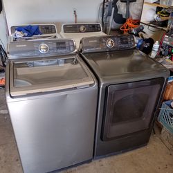 Samsung WASHER AND ELECTRIC DRYER stainless steel Large Capacity