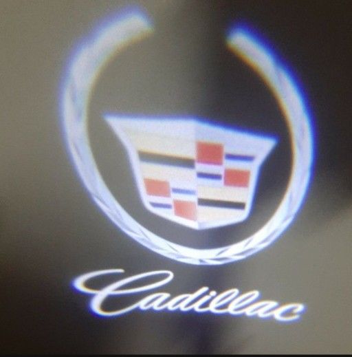 2x Cadillac Logo Led Door Shadow