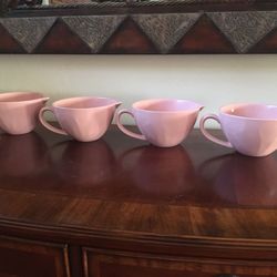 NEW pink mixing bowl, pitcher, planter, mug