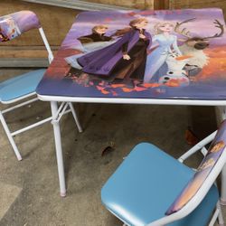 Frozen Kids Table And Chairs
