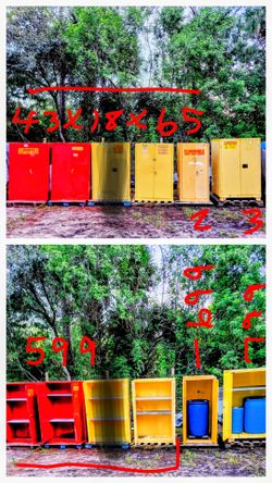 Flammable Fire Safety Cabinet 5 Available Fire Deptment Approved