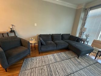 Sofa SOHO Gray Sectional with Right-Facing Chaise