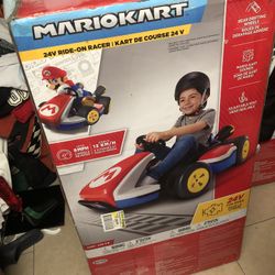 Brand New mariokart 24v ride on racer    $550