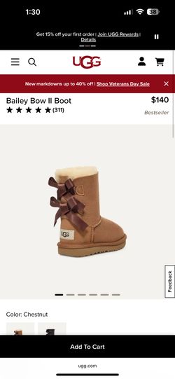 Girl Size 11 & 13 UGG Boots $140 New- Selling For $70