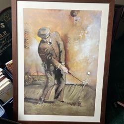 Wall Art/Decor Chip Shot with frame