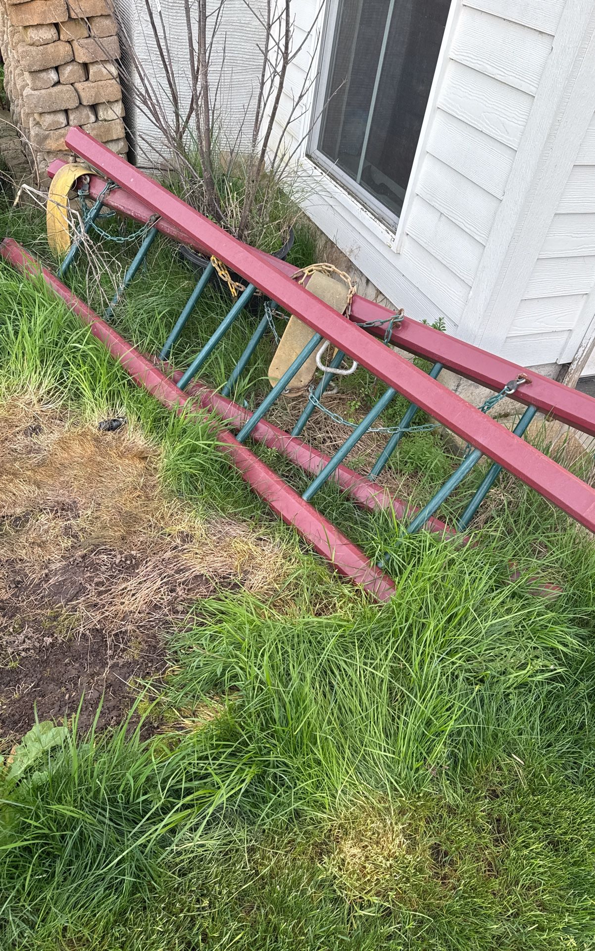 Monkey Bars And Metal Ladder, With Swings For DIY swing set/playground