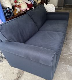 Navy blue loveseat