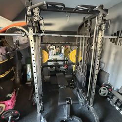 Complete Home Gym: Smith Machine Full Gym Weight Set – Transform Your Fitness Routine!