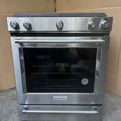 Kitchen Aid  Stove Stainless Steel 5 Burners