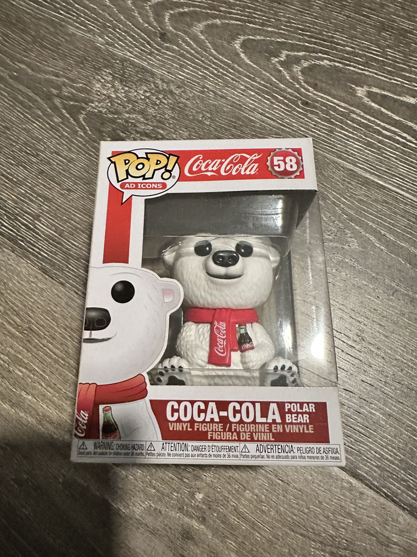 Coca Cola Polar Bear 58 Funko Pop. New In Box!