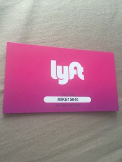 Get a free ride on Lyft.