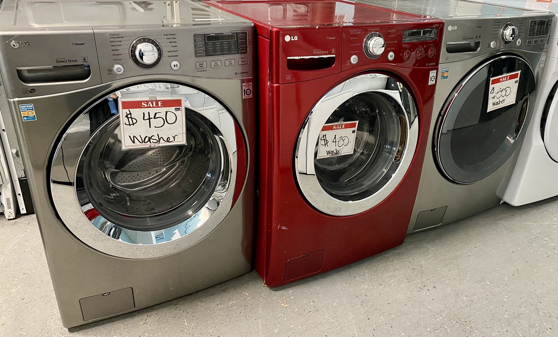 ‼️Wide Variety Of Used Frontload Washer Starting At $450 And Up +10% Discount Off All Appliances ‼️