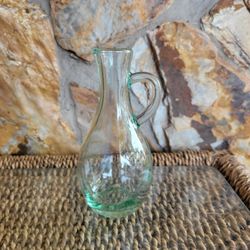 Vintage Aqua Blue Curette Bottle