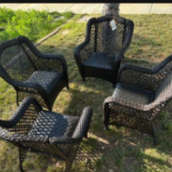 Built-in cushions 4-Piece patio furniture set outdoor patio furniture patio furniture patio rocking chairs brand new 🆕🚚🚎🆕