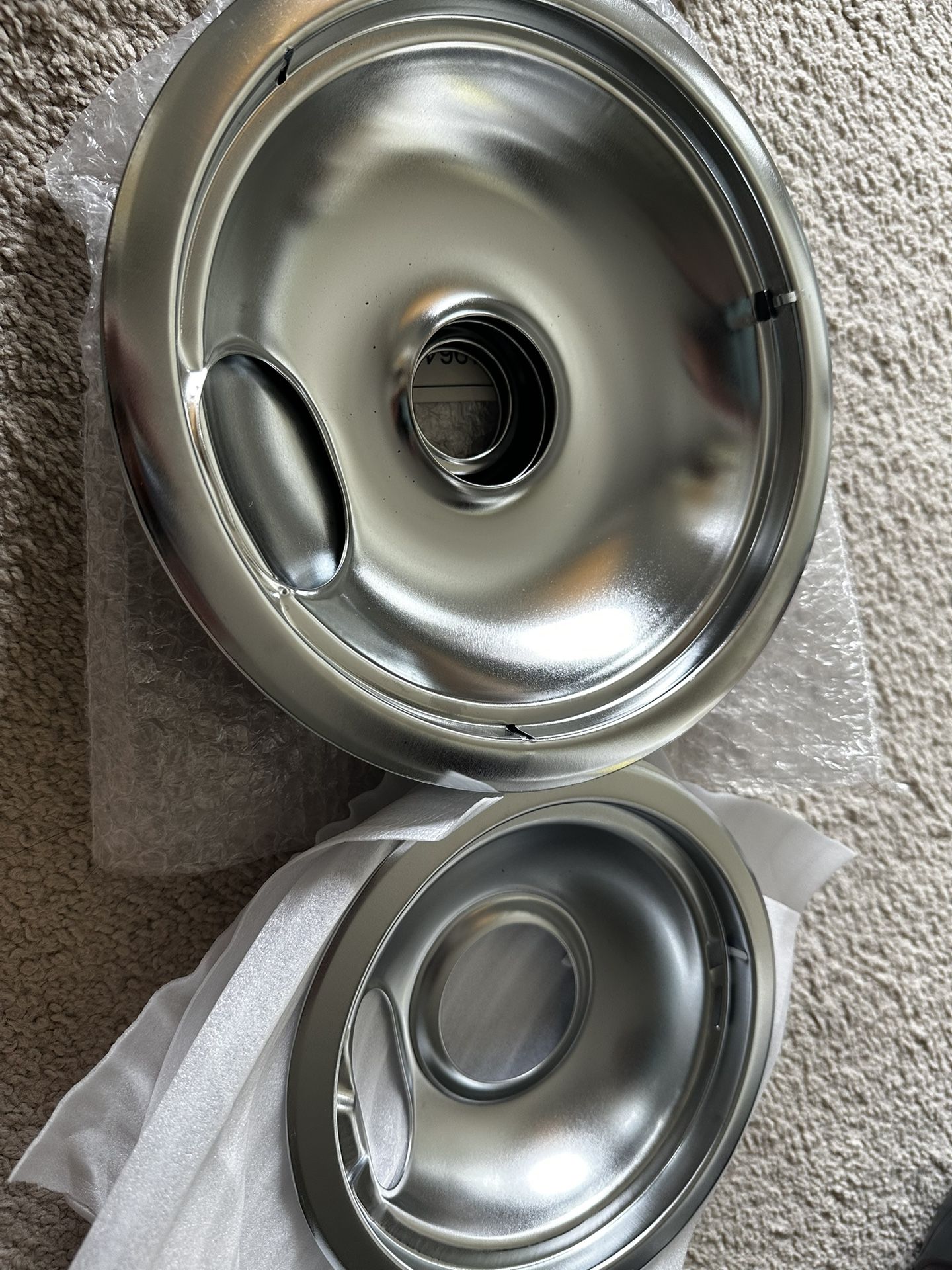 Electric Stove Burner Drip Pans+Top Burner