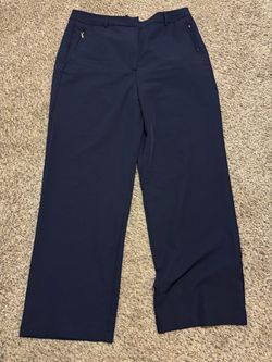 By Design Navy Blue Dress Pants with Zip Pockets