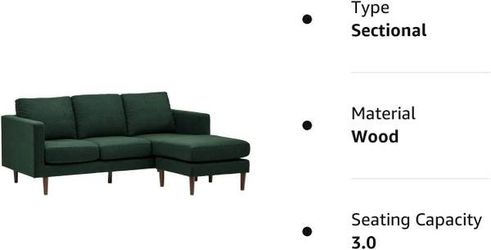 Rivet revolve modern reversible chaise sectional deals