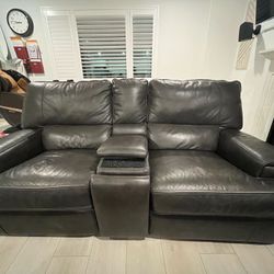 Recliner Leather Sofa