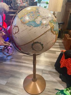 Replogle 16" Vintage Globe - 36" Floor Model, 1970s globe