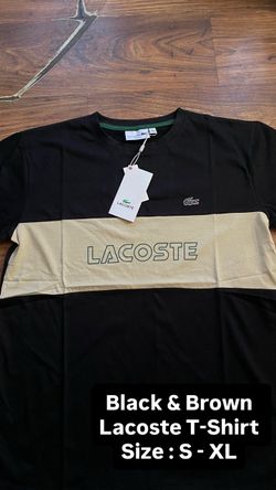 Brown and black Lacoste  T-Shirt