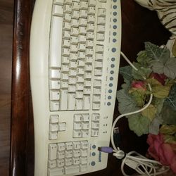 Microsoft Internet Keyboard With USB And Older Style Plug-in And Internet Hotkeys