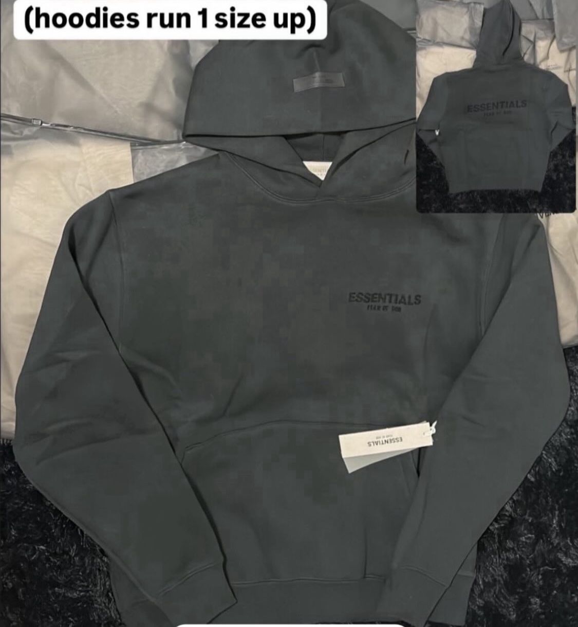 Black Essentials Hoodie
