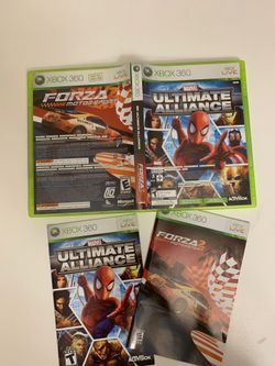 Xbox 360 ultimate alliance & forza 2 Motorsport game combo