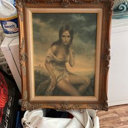 Art real wood frame