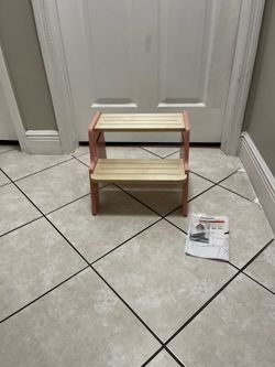 New Wooden Step Stool , Height Adjustable