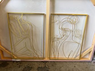 Metal wall art set